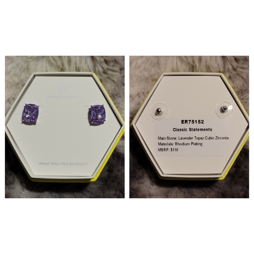 Classic Statements Lavender Earrings